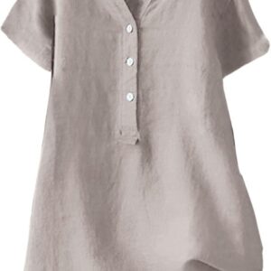 Gummipuppe Damen Lustig Lose Button-Down-Blusenoberteile, Stehkragen, Fester Ärmelkragen, langes lässiges Damenhemd, Damenbluse Unterhemd Hellblau Damen (K, M)