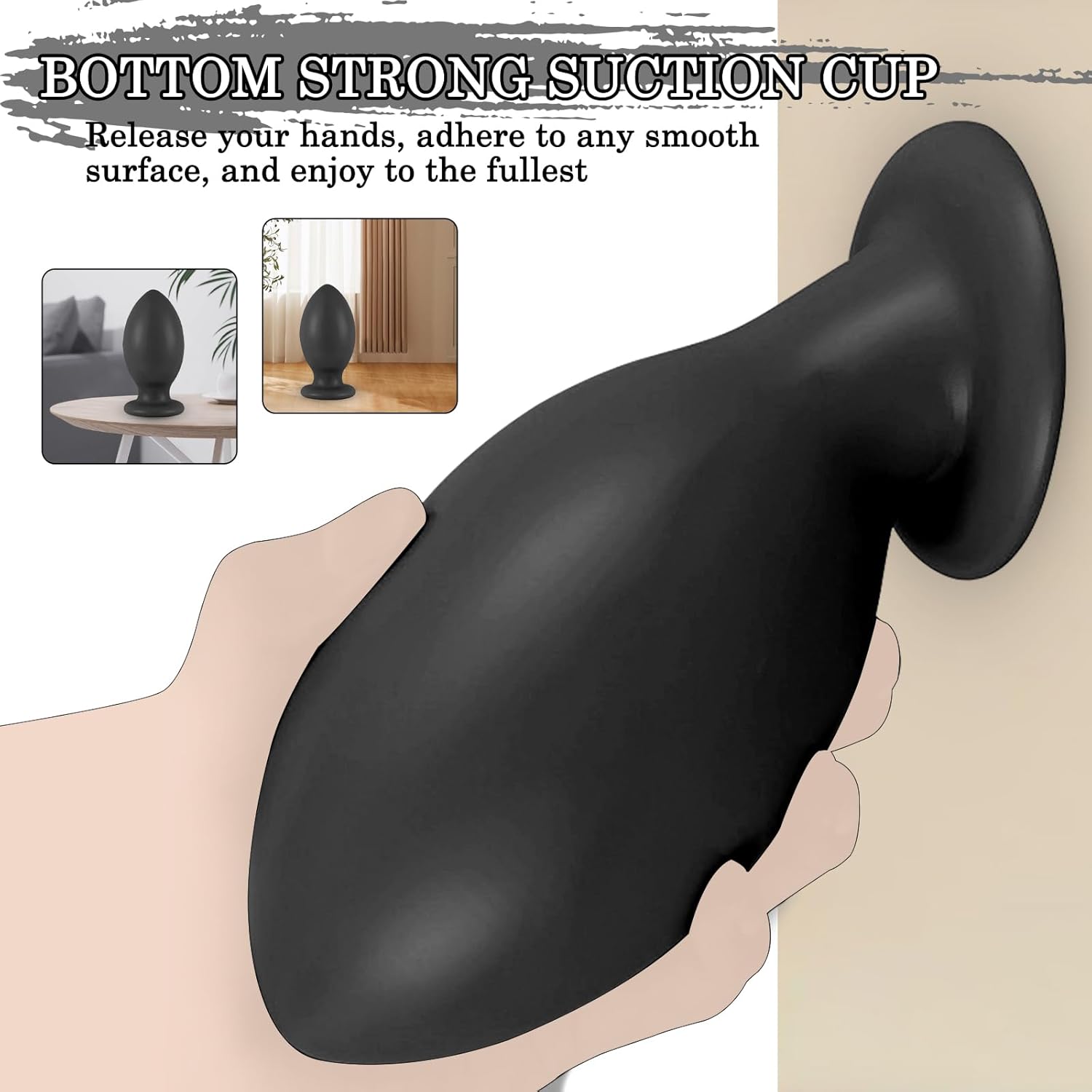 BDSMLOVE Plug for Women Men, Butt Plug, Toy Plug, Sex Toy, Plug, Expander, Toys, Erotic Sex Toy for Couples, Extreme Sex (XXL) – Bild 8