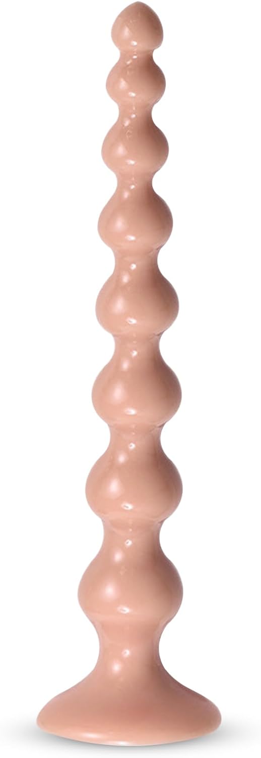 Dilos Men's Dilo Tail for Women, 250 mm Balls Chain Plugs Dildos with 8 Beads & Dildo Suction Cup, Dildo Giant Dildo XXL Toys, Plug for Men Women Beginners (L) – Bild 9