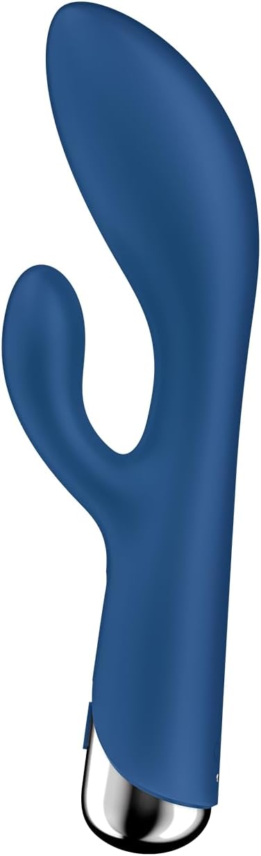 Satisfyer Spinning Rabbit 1 Rabbit Vibrator, Rotation for G-Spot and Clitoris, Silicone Sex Toy for Women, Stimulation with Rotating Function, 12 Vibration and 5 Rotation Programmes, Blue – Bild 6