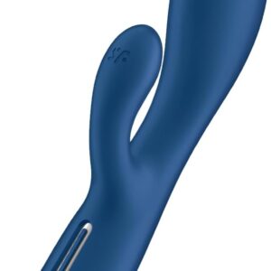 Satisfyer Spinning Rabbit 1 Rabbit Vibrator, Rotation for G-Spot and Clitoris, Silicone Sex Toy for Women, Stimulation with Rotating Function, 12 Vibration and 5 Rotation Programmes, Blue
