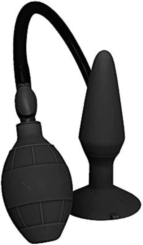 Dream Toys Menz Stuff Large Inflatable Plug, Length Approx. 14.50 cm, Diameter Approx. 10.0 cm, Black