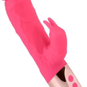 EIS, Vibrator, Natural Rabbit Vibrator Made of Silicone, 22 cm, Waterproof, Rechargeable, 20 Vibration Programmes, Skin-friendly Material