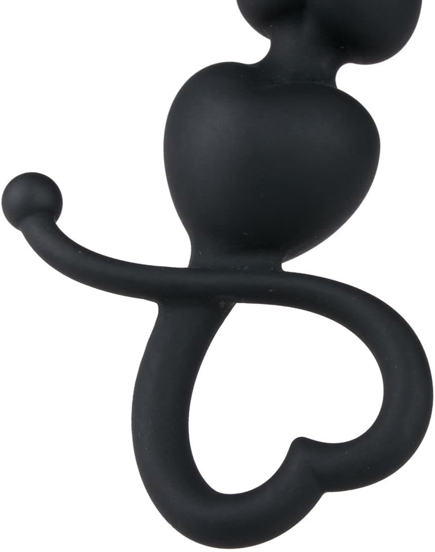 EasyToys Anal Collection - Anal Chain with Pull Ring - 18.5 cm / 3.35 inch / 7.28 inch - - Black Anal Beads - For him and her – Bild 5