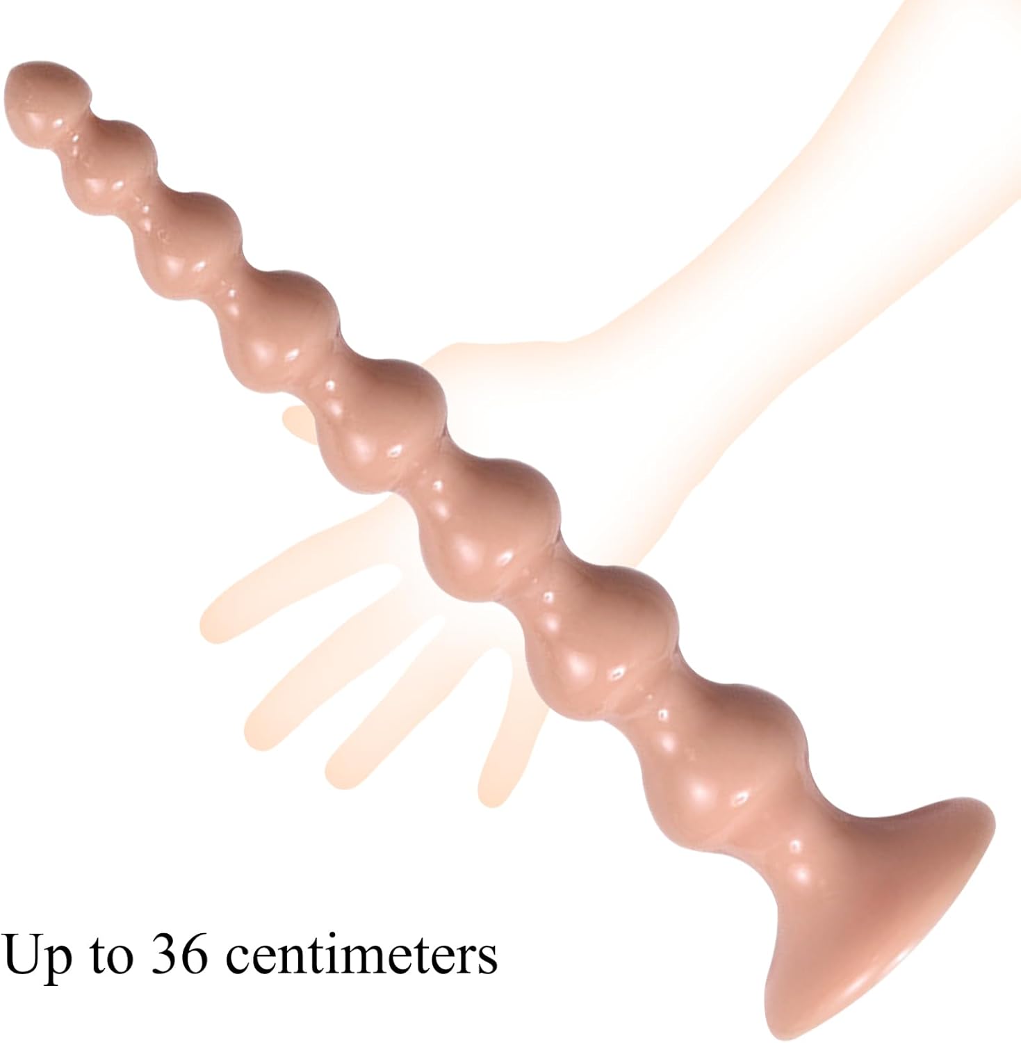 Dilos Men's Dilo Tail for Women, 250 mm Balls Chain Plugs Dildos with 8 Beads & Dildo Suction Cup, Dildo Giant Dildo XXL Toys, Plug for Men Women Beginners (L) – Bild 8