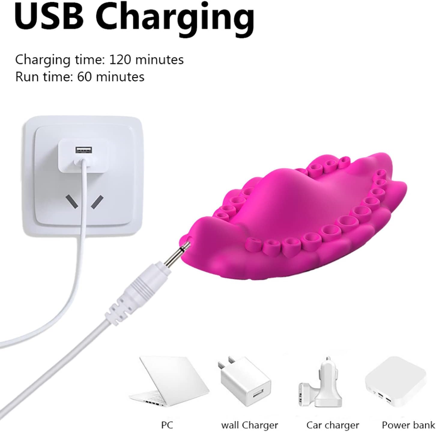 ChicLSQ App Bluetooth Panties Vibrating Egg with 10 Vibration Modes Mini Butterfly Vibrators for Her Clitoris Vagina and G-Spot Stimulation Portable Bullet Vibrator Sex Toy for Women Couples (B) – Bild 4