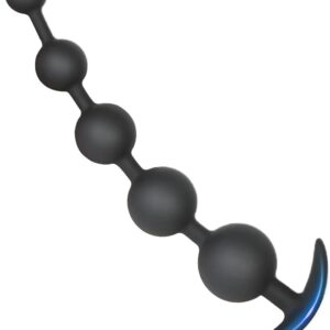 MSTMAZZ 3/4/5/6 Balls Silicone Balls Butt Plug, Soft Plug Chain Extreme Sex Beads Extra Long Dildo Large Butt Plug Sex Toy Dilator for Men Women, Black, L