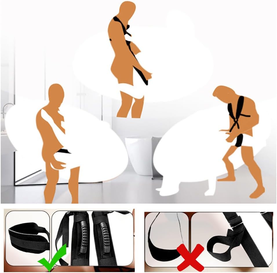 Jomyu BDSM Love Swing Sex Toy Extreme Sex Toy Bondage Set Extreme Sex Swing with Seat Elegant Position Master Restraint Sling Sex Swing with Wide Padding SM Sex Toy for Couples – Bild 5