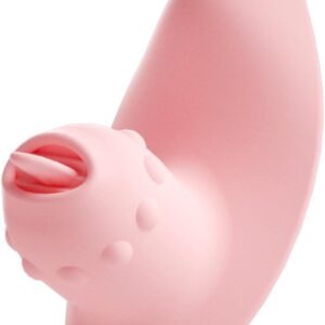 TYDAY Powerful Clitoral and G-Spot Vibrator, Silicone Rabbit Vibrator Dildo Sex Toy, Small Portable Tongue Lick Vibrator for Female Masturbation and Couple Flirting, Sex Toy