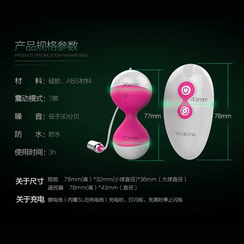 Nalone Miu Miu Remote Control USB Rechargeable Vibrating Kegel Balls – Bild 6