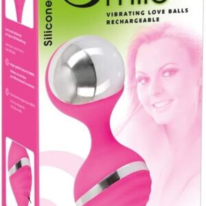 Sweet Smile Vibrating Love Balls, Pink