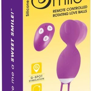 Sweet Smile RC Rotating Love Ball Vibrating Balls Purple One Size