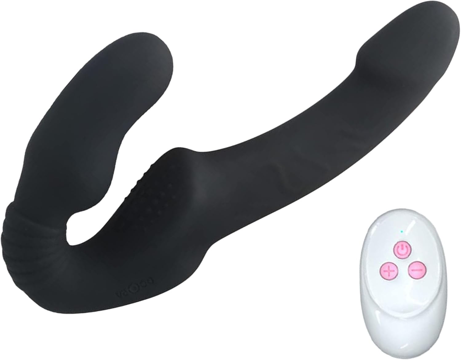QgLust Realistic Double Dildos Couples Vibrator with Remote Control, Three Motors Clitoral Stimulator G-Spot Vibration for Women with 10 Vibration Modes, Dildo Sex Toy for Men (Black)