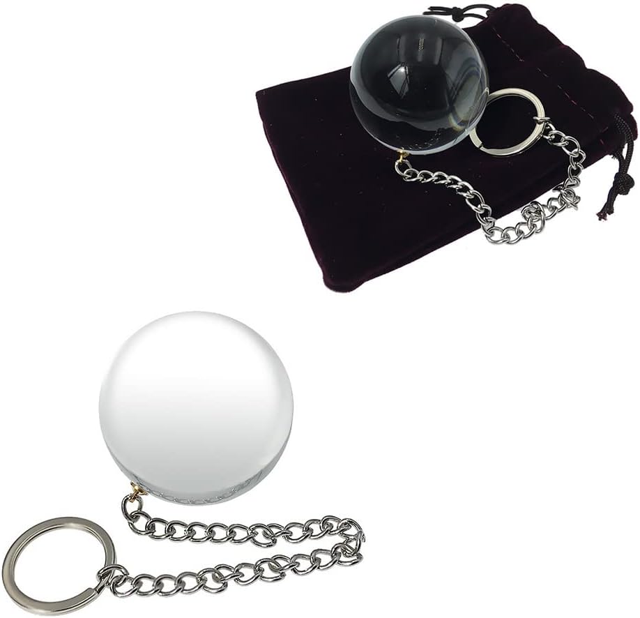 Xuomt Set of 3 Long Chain Glass Balls Chain Beads Plug Set Glass Beads Crystal Balls Vaginal SM Erotic Sex Toy for Adults for Men Women (70 mm) – Bild 3