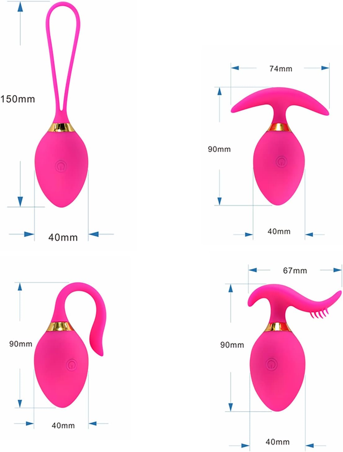 ZWFUN App Controlled G-Spot Ball Vibrator, Female Vagina Stimulator Massager for Women Wireless Remote Control Vibrators Carry Vibrating Egg Toy for Couples (Black-E) – Bild 5