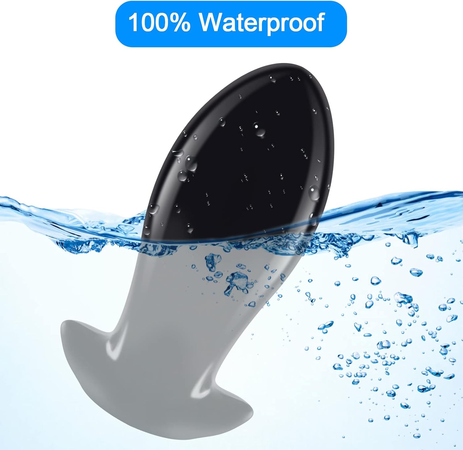 Aobrong Plug, Dildo, Super Soft Egg-shaped Butt Plug for Anus Dilator, Masturbator, Toys for Anus Expansion, Prostate Massager, Sex Toy for Women, Men, Couples (Black L) – Bild 5