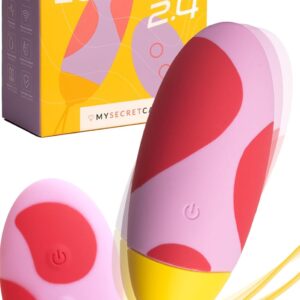 MySecretCase Egg Sex Toy for Couples – Vibration Women, Love Balls Vibrator Pelvic Floor Trainer Woman, Sex Toys Vibrators, Erotic Solo Sex Toy, Mini Stimulator with Remote Control (Spotted)