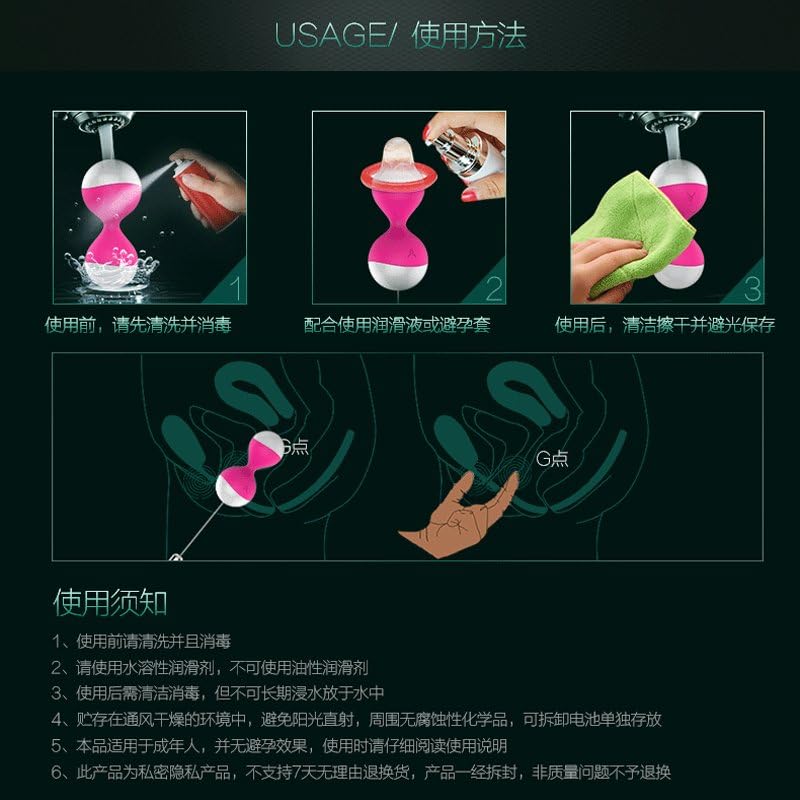 Nalone Miu Miu Remote Control USB Rechargeable Vibrating Kegel Balls – Bild 5