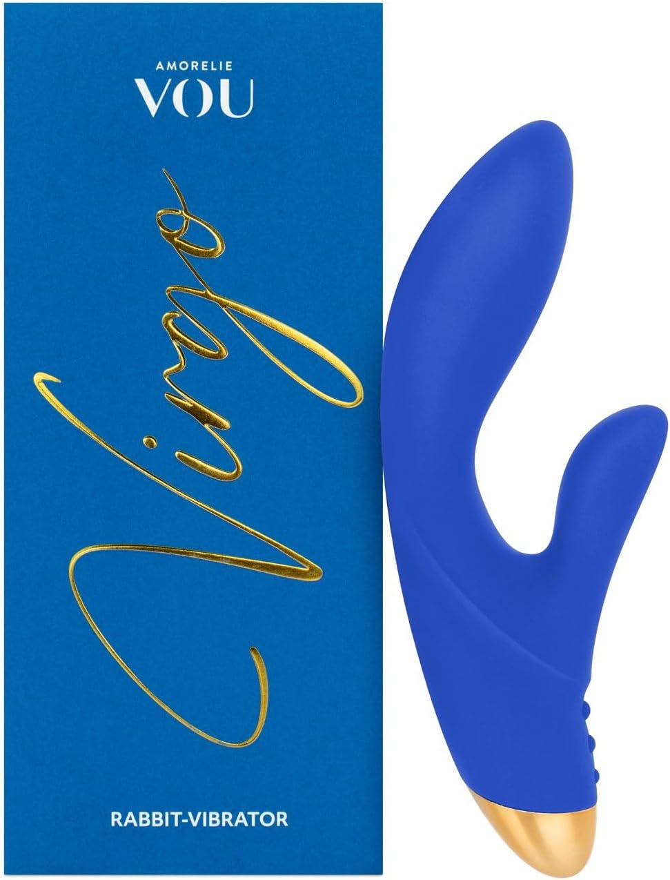 VOU by Amorelie Premium Rabbit Vibrator Virgo Clitoris and G-Spot 2 x 7 Levels Dual Motor