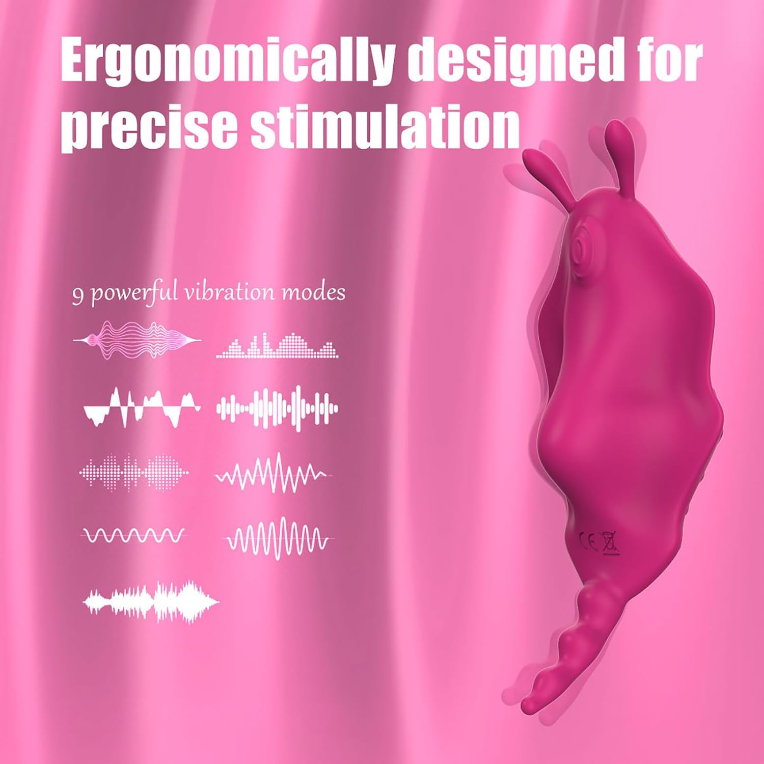 ChciLSQ Butterfly Vibrator with App, Quiet Magnetic Clip, Vibrator with 9 Vibration Modes for On the Go Strong Clitoris Stimulator, Portable Mini Slip Vibrators, Erotic Sex Toy for Couples, Women – Bild 2