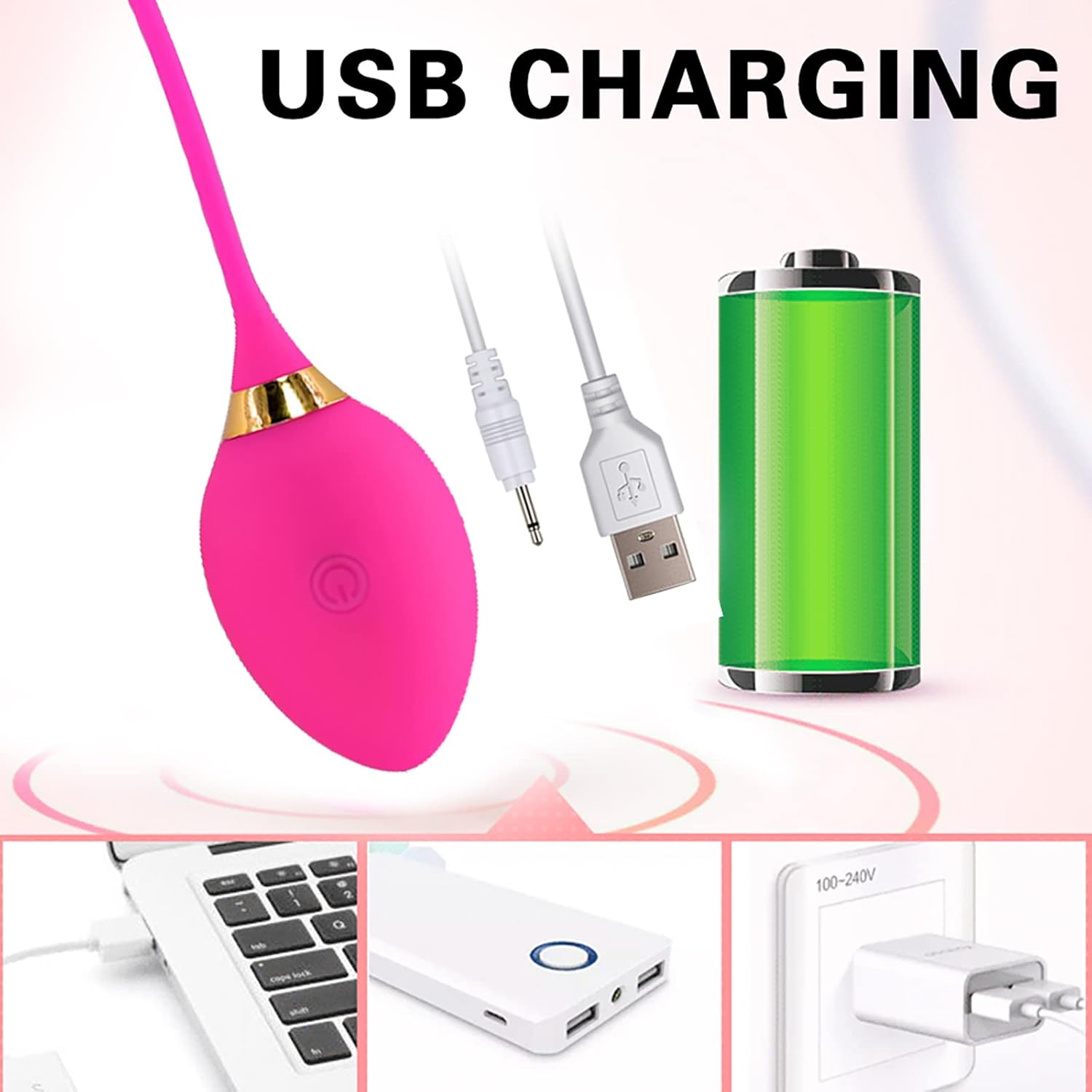 ZWFUN App Controlled G-Spot Ball Vibrator, Female Vagina Stimulator Massager for Women Wireless Remote Control Vibrators Carry Vibrating Egg Toy for Couples (Black-E) – Bild 8