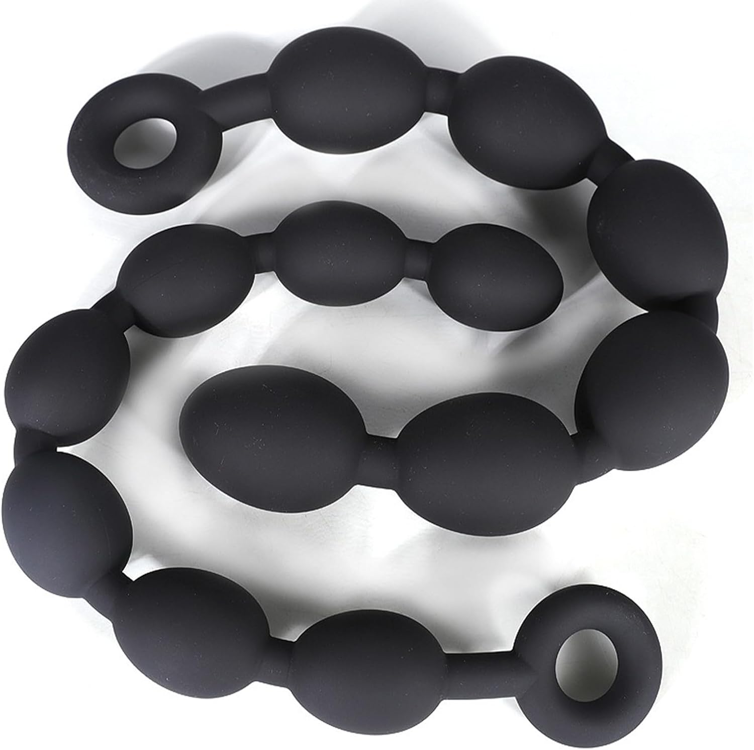 PQKuss Extra Long Balls Silicone Beads Chain with 5/6/7 Ball Beads G-Spot Stimulator Dildo Masturbator Dilator Plug SM Sex Toy for Women Men (Gold-S) – Bild 6