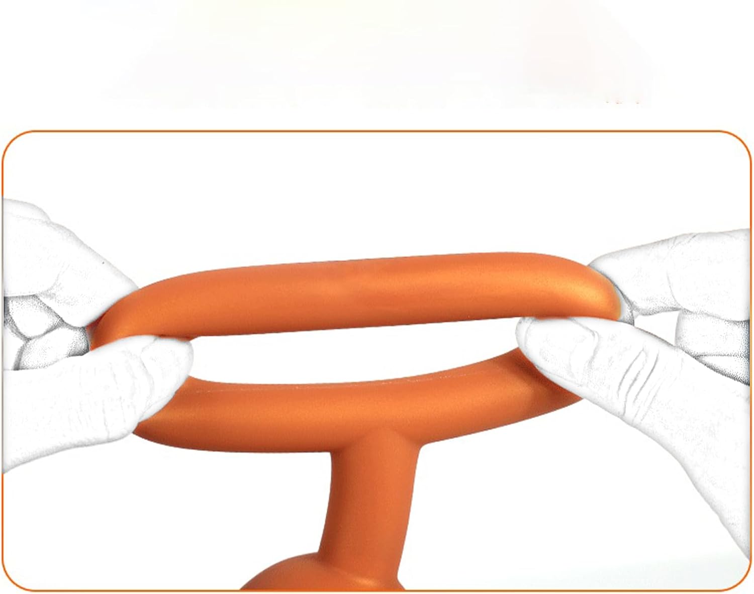 PQKuss Extra Long Balls Silicone Beads Chain with 5/6/7 Ball Beads G-Spot Stimulator Dildo Masturbator Dilator Plug SM Sex Toy for Women Men (Gold-S) – Bild 5