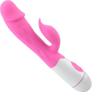 FOPS W36-5 Vibrators with Clitoris Stimulation 19 cm / 30 Vibration for Women Clitoris G-Spot Vibrators Diameter 3 cm Rose Vibrator for Women Sex Toy for Women Clitoris Silicone Wibrator Sex for Women