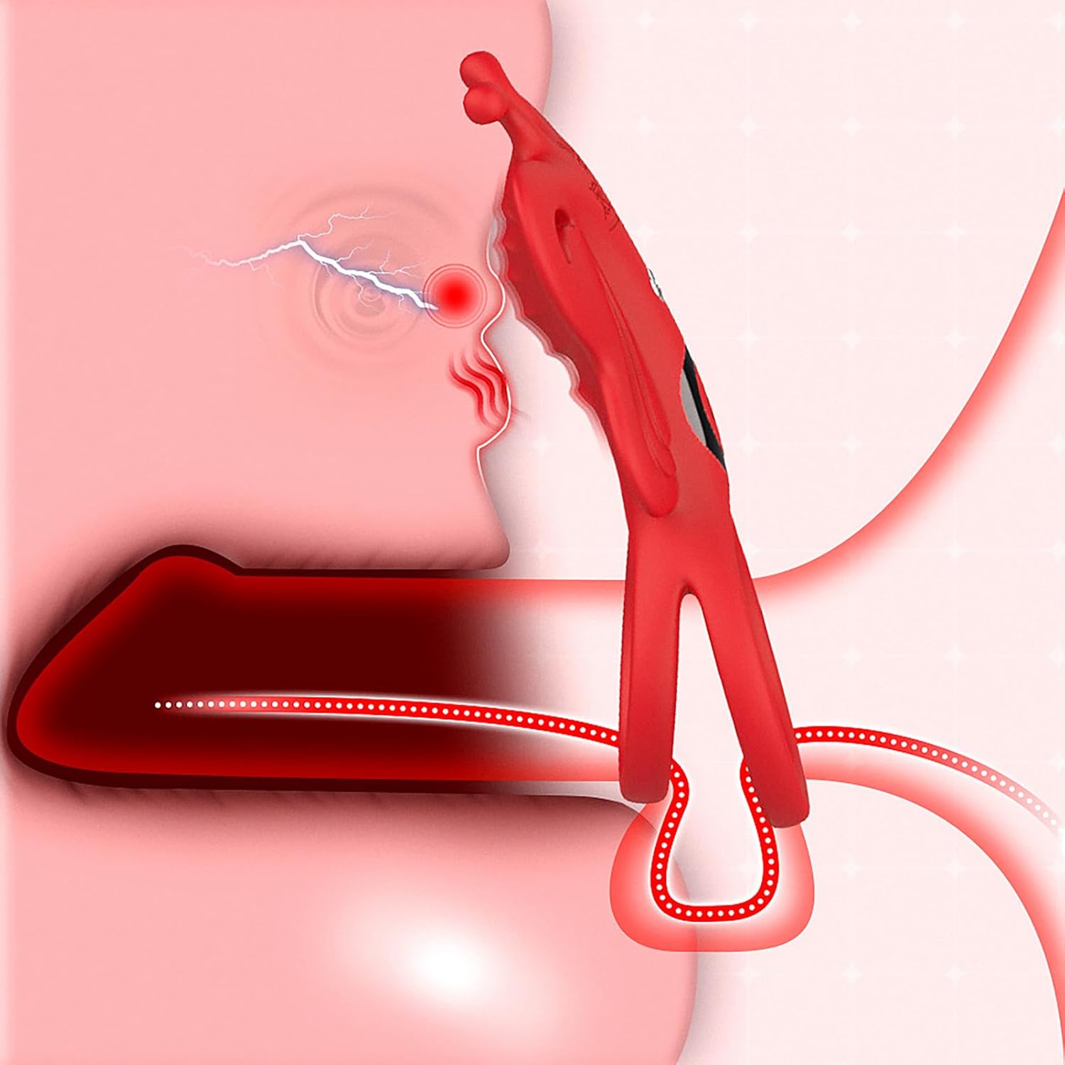 Ring Vibrator with 9 Vibration Modes, Cock Ring, Sex Toy for Couples, Men, Women, Clitoris Stimulator, Rings for Intensive Sex Toy and Longer Endurance LZYLWC – Bild 3