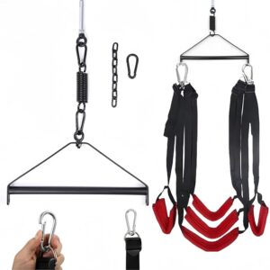 Love Swing Metal Tripod Stents Sex Swing Love Swing Sex Swing for Ceiling Extra Robust SM Bondage Set Sex Toy for Couples up to 499 kg Load Capacity