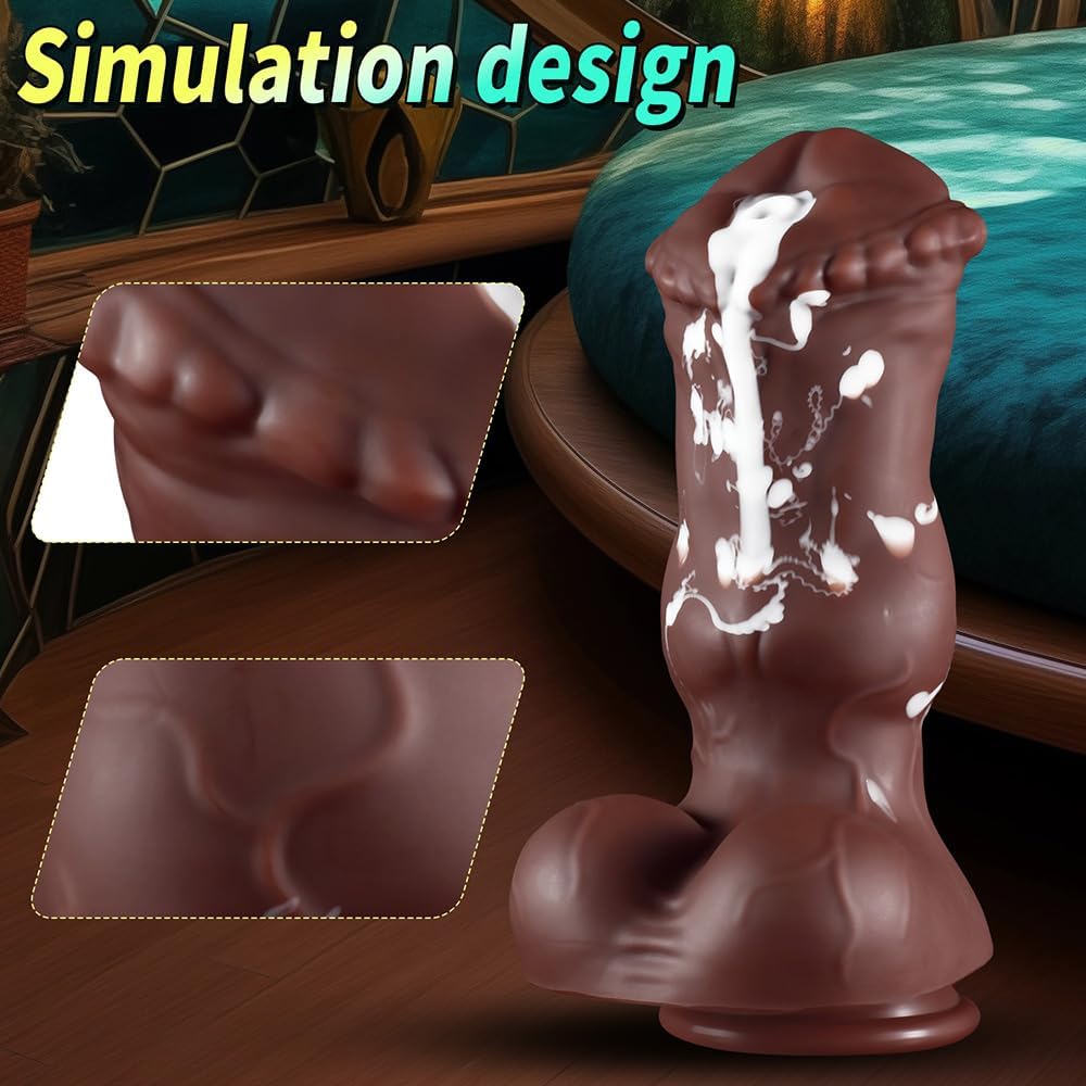 Wxcbd Realistic Horse Dildo Animal Dildo S/M/L with Suction Cup Big Silicone Horse Dildo Plug Monster Flexible Dildo Prostate G-Spot Didlo Tail Sex Toy for Women Men (S) – Bild 4