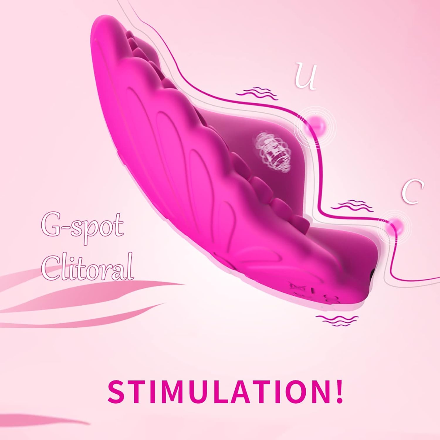ChicLSQ App Bluetooth Panties Vibrating Egg with 10 Vibration Modes Mini Butterfly Vibrators for Her Clitoris Vagina and G-Spot Stimulation Portable Bullet Vibrator Sex Toy for Women Couples (B) – Bild 3
