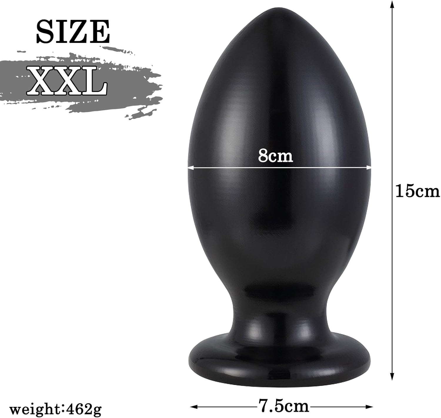 BDSMLOVE Plug for Women Men, Butt Plug, Toy Plug, Sex Toy, Plug, Expander, Toys, Erotic Sex Toy for Couples, Extreme Sex (XXL) – Bild 2