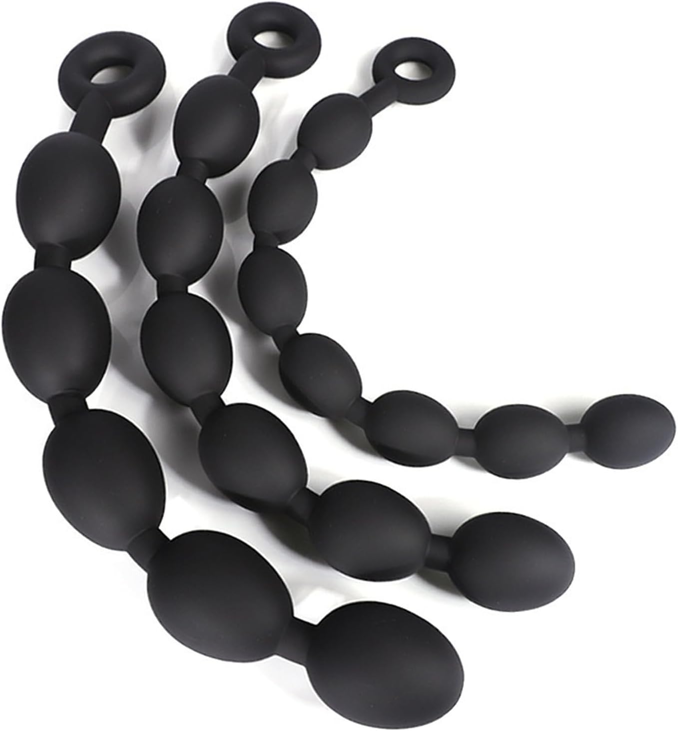 PQKuss Extra Long Balls Silicone Beads Chain with 5/6/7 Ball Beads G-Spot Stimulator Dildo Masturbator Dilator Plug SM Sex Toy for Women Men (Gold-S) – Bild 8