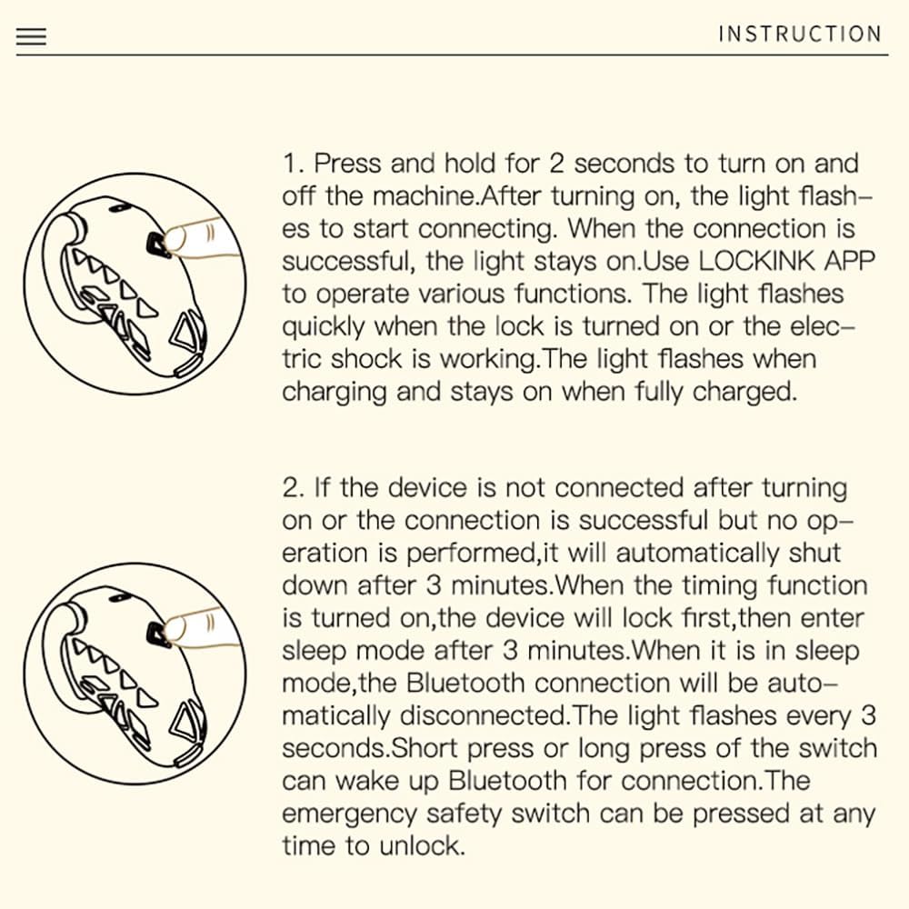NAIXBTY App Remote Control Electric Shock Cage Male Smart Chastity Cage with Time & Positioning Function Chastity Cage Extreme Bondage Stimulate BDSM Sex Toys for Men, Couples – Bild 5