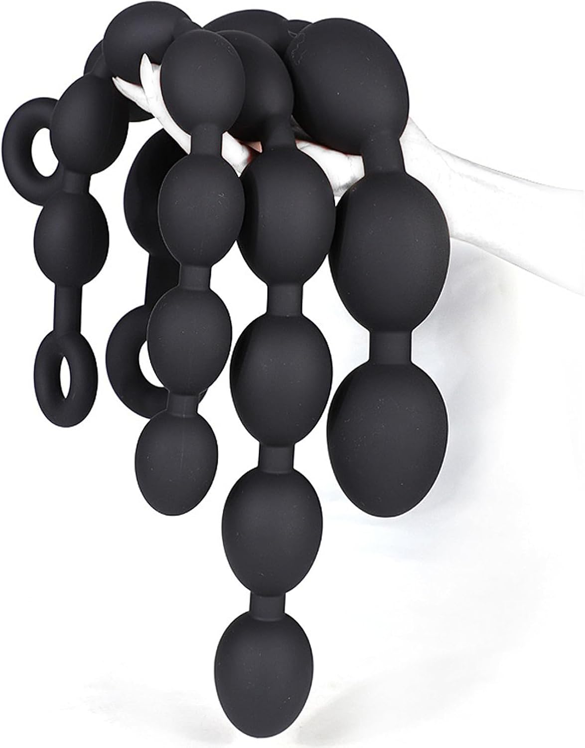 PQKuss Extra Long Balls Silicone Beads Chain with 5/6/7 Ball Beads G-Spot Stimulator Dildo Masturbator Dilator Plug SM Sex Toy for Women Men (Gold-S) – Bild 4