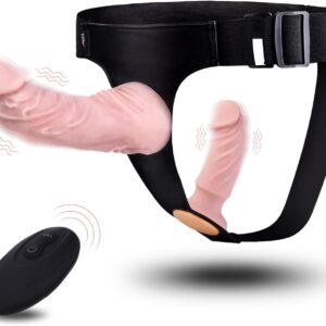 Utimi Strapon Strap-On Vibrators Strap-On Strap on Strap with 2 Silicone Dildos Adjustable Harness Extreme SM Sex Toy Set Erotic Sex Toy for Men Women Lesbian Couples