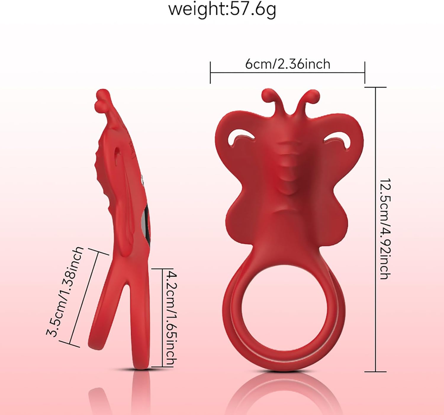 Ring Vibrator with 9 Vibration Modes, Cock Ring, Sex Toy for Couples, Men, Women, Clitoris Stimulator, Rings for Intensive Sex Toy and Longer Endurance LZYLWC – Bild 2