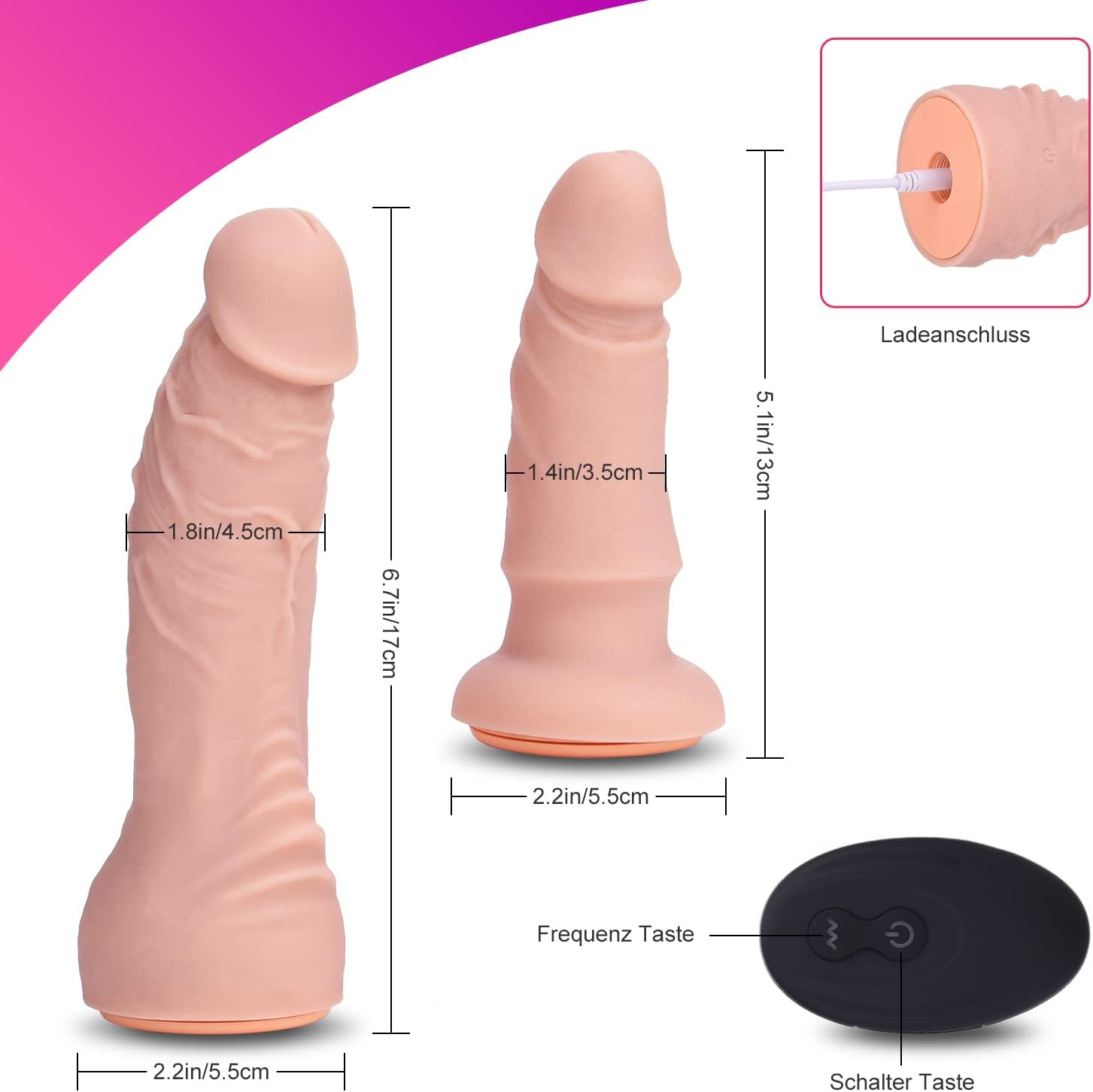 Utimi Strapon Strap-On Vibrators Strap-On Strap on Strap with 2 Silicone Dildos Adjustable Harness Extreme SM Sex Toy Set Erotic Sex Toy for Men Women Lesbian Couples – Bild 3