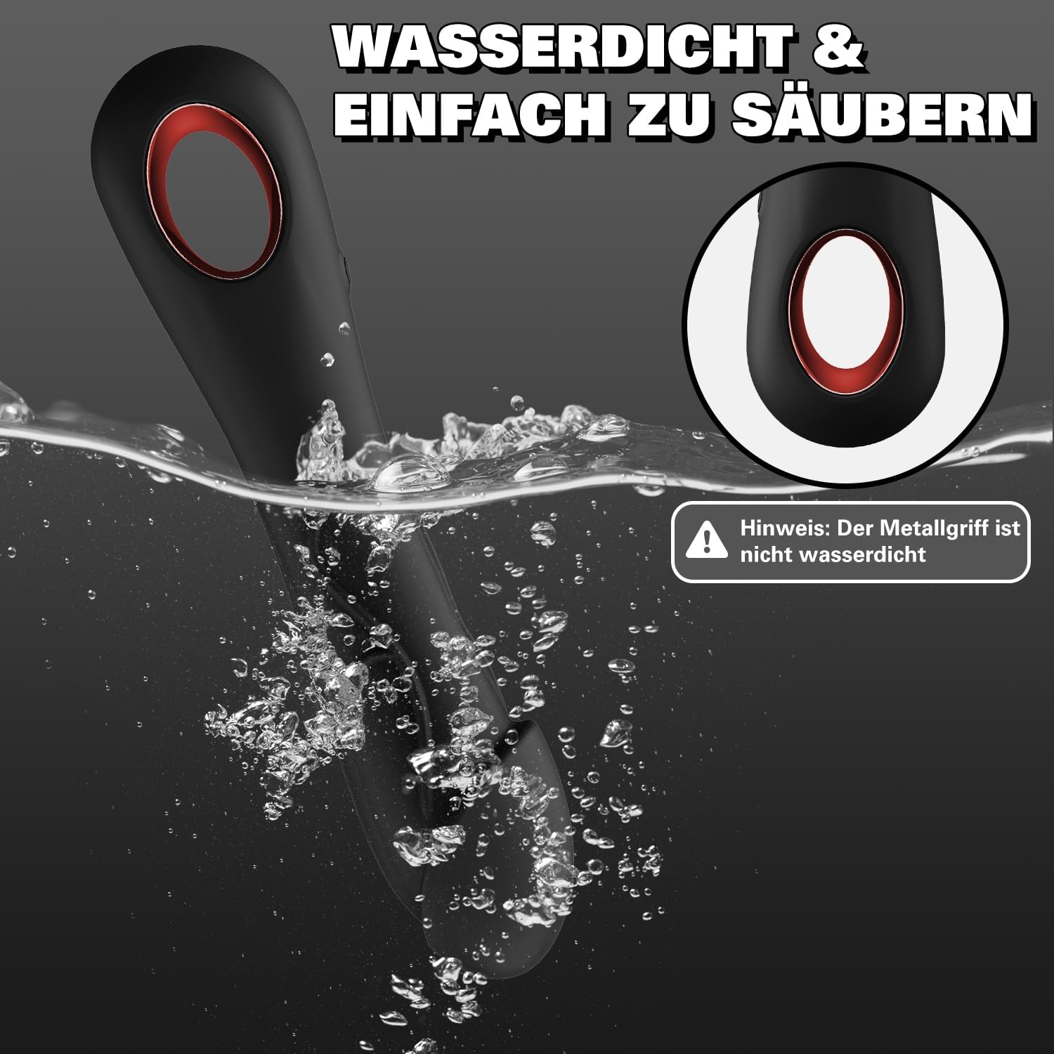 Silicone Classic Vibrator Vibration for Women Sex Toy Vibrators for Her Clitoris Quiet Sex Toys Realistic Dildo Vibrator for Couples with 10 Modes G-Spot Vibrators (Obsidian Black) – Bild 8