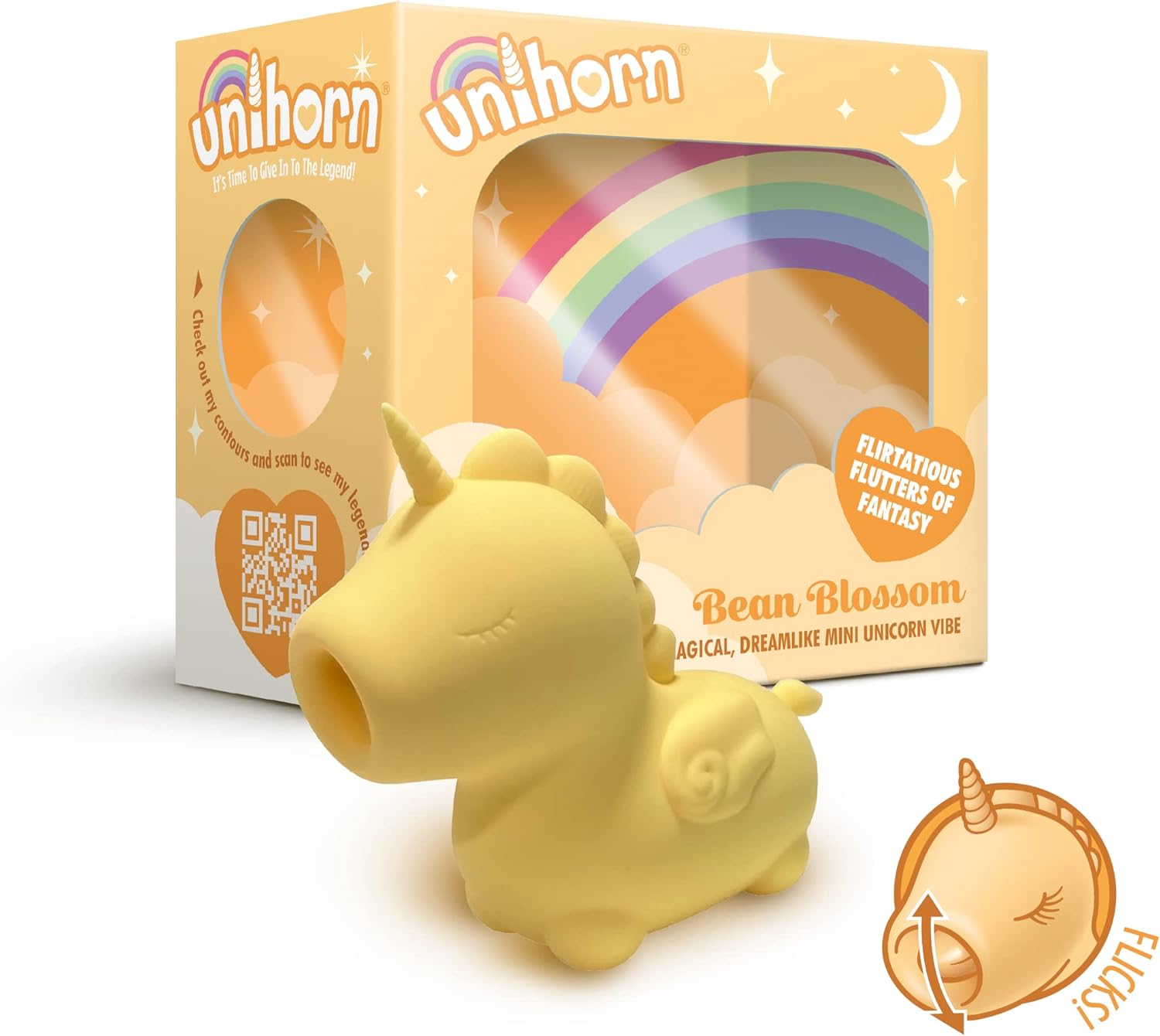 Unihorn Bean Blossom Mini Vibrator - Unicorn Vibrators with Powerful Pulses of Pleasure; Unicorn Sex Toys for Women, Small Vibrator and Cute Ladies Personal Toys – Bild 2