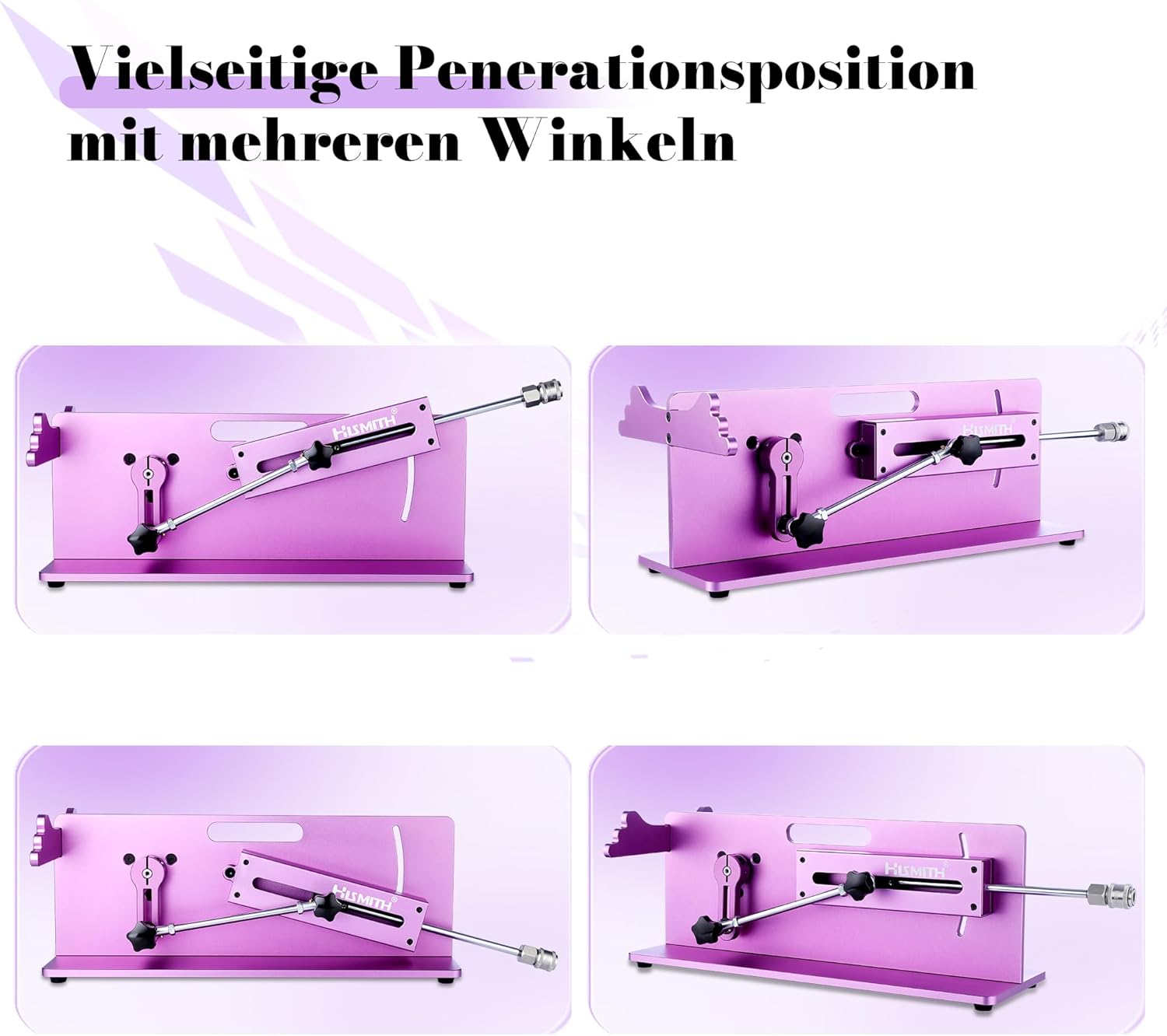 Hismith Premium Sex Machine with KlicLok System, App Controlled Love Machine, Adjustable Butt Machine for Adults for Men and Women, 48 Watt, Table Device – Bild 4