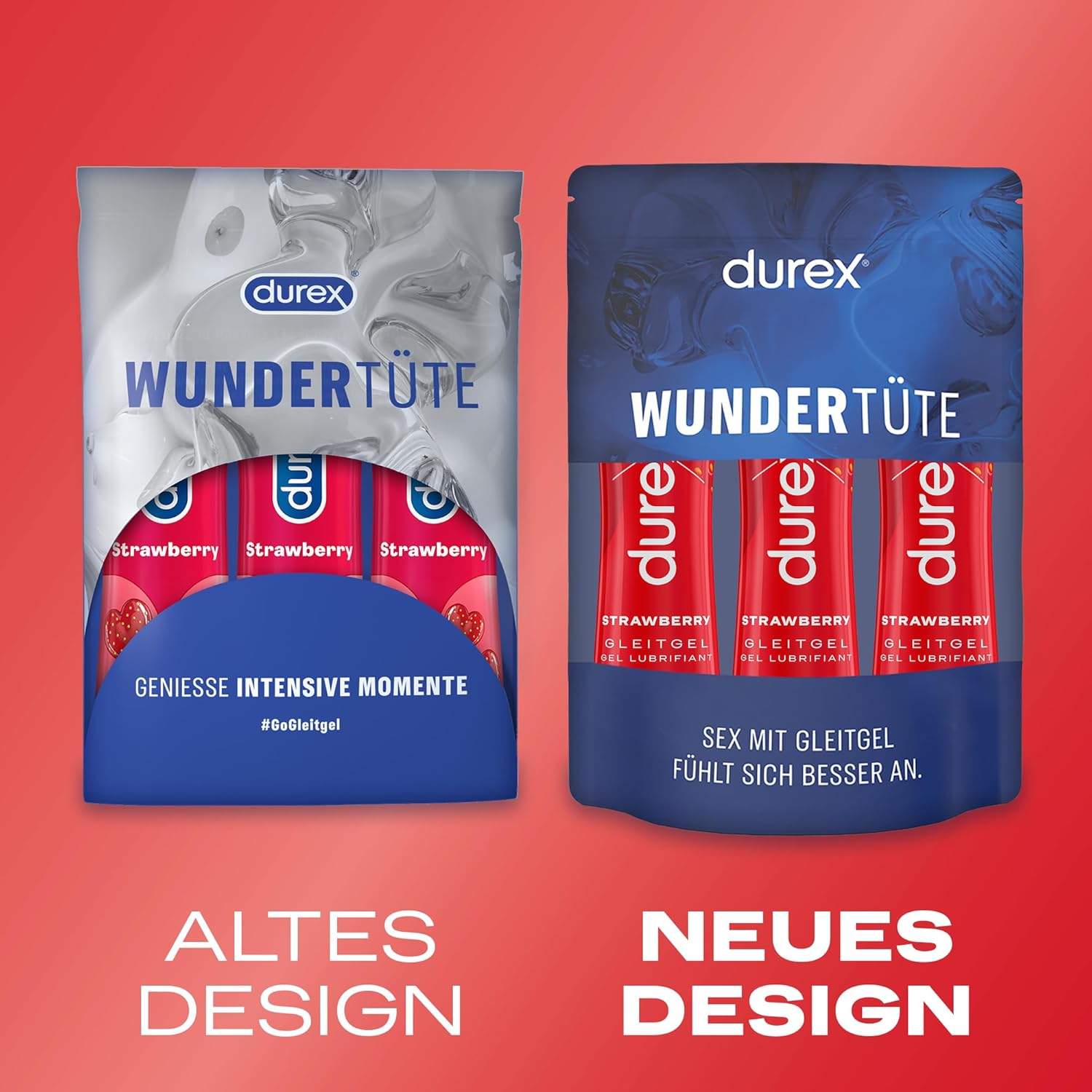 Durex Strawberry Lubricant - Water-Based Strawberry Lubricant for Pleasant Lubrication, Gentle & pH Friendly - 150ml (3 x 50ml) – Bild 2