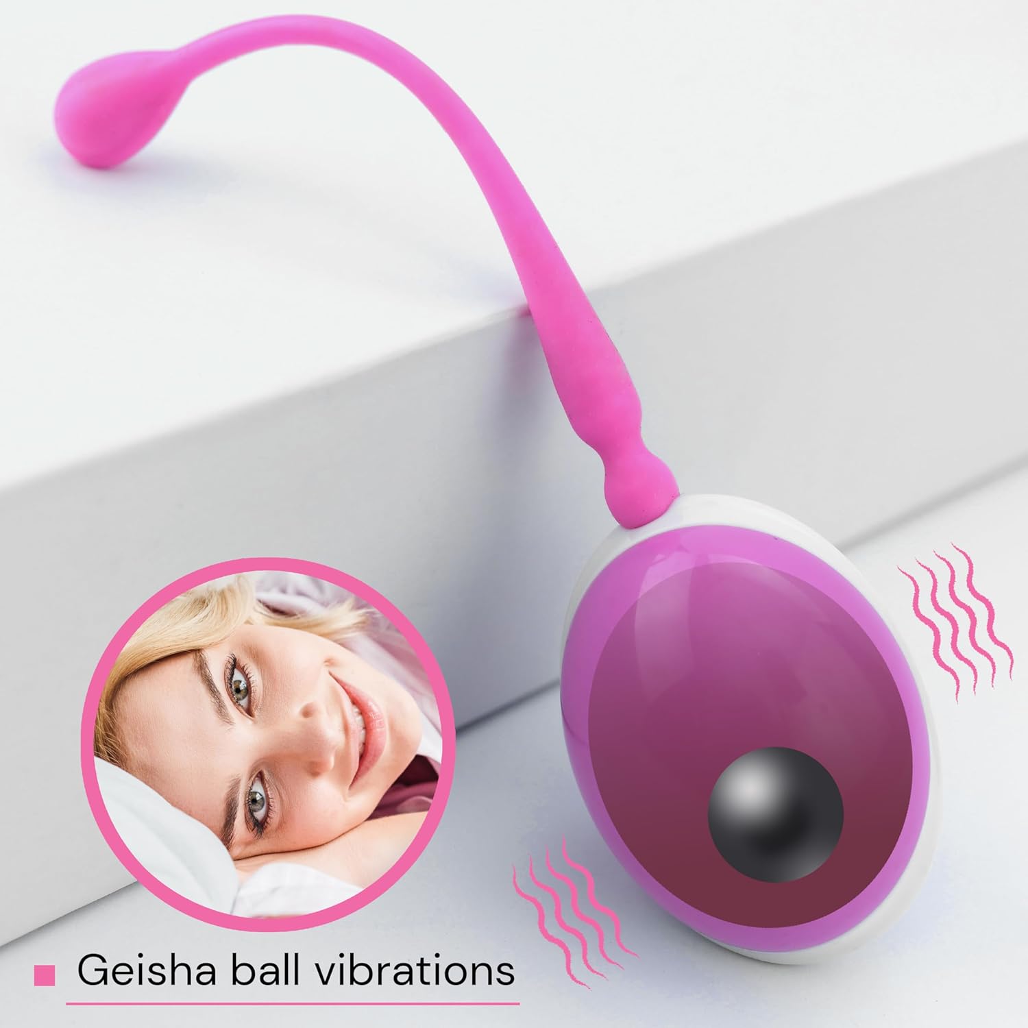 FOPS M08-2 Pelvic Floor Trainer for Women, 14 cm, Dimensions 4.8 x 3.5 cm, Silicone Love Balls for Women, Pelvic Floor Training, Beginners, Pelvic Floor Training Balls for Women – Bild 5