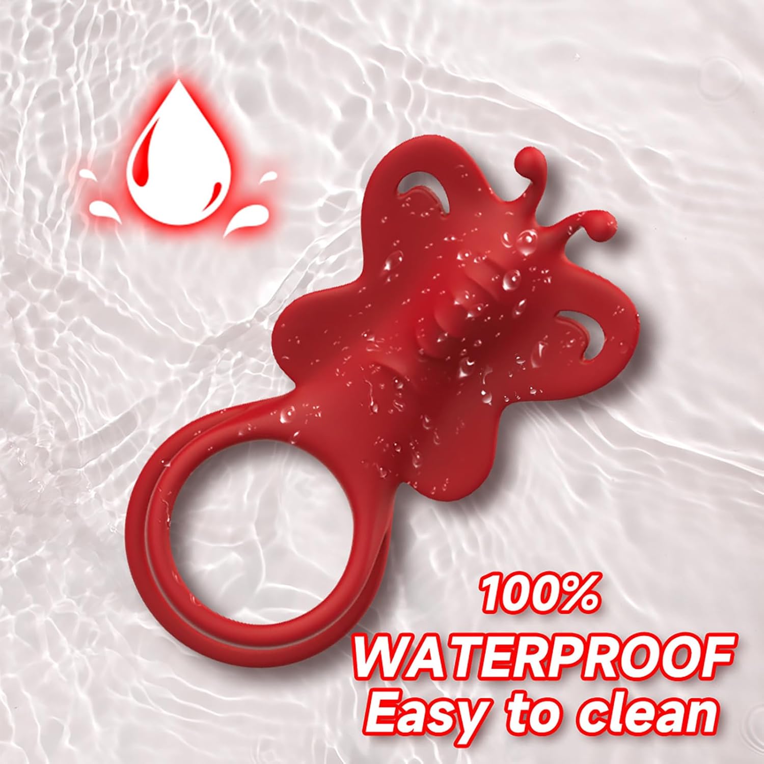 Ring Vibrator with 9 Vibration Modes, Cock Ring, Sex Toy for Couples, Men, Women, Clitoris Stimulator, Rings for Intensive Sex Toy and Longer Endurance LZYLWC – Bild 5