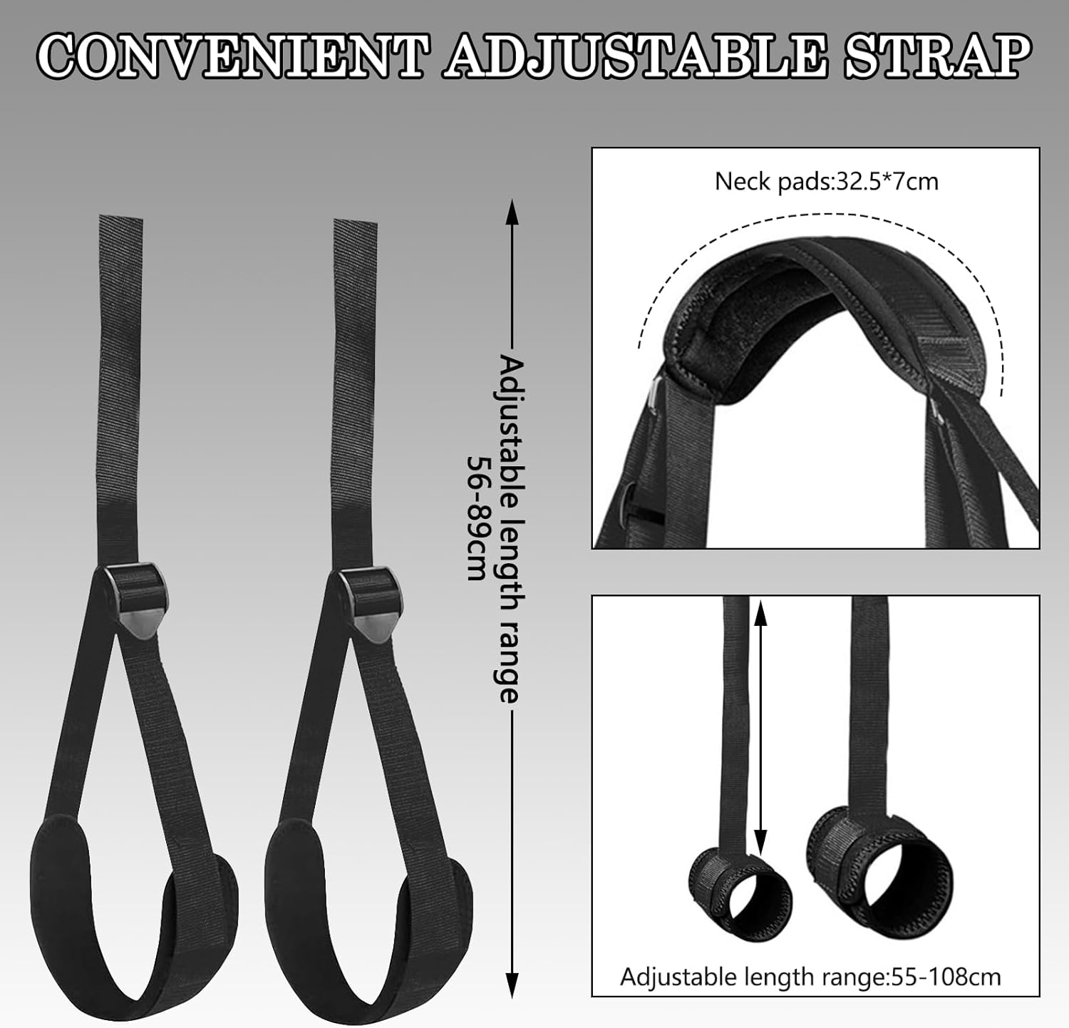 BDSM Handcuffs Sex Bed Bondage Set with Handcuffs Ankle Restraints Adjustable Thigh Bandage Ropes & Nipple Clamps Nipples & SM Eye Mask, BDSMs Toy Hard Restraints Sex Set – Bild 5