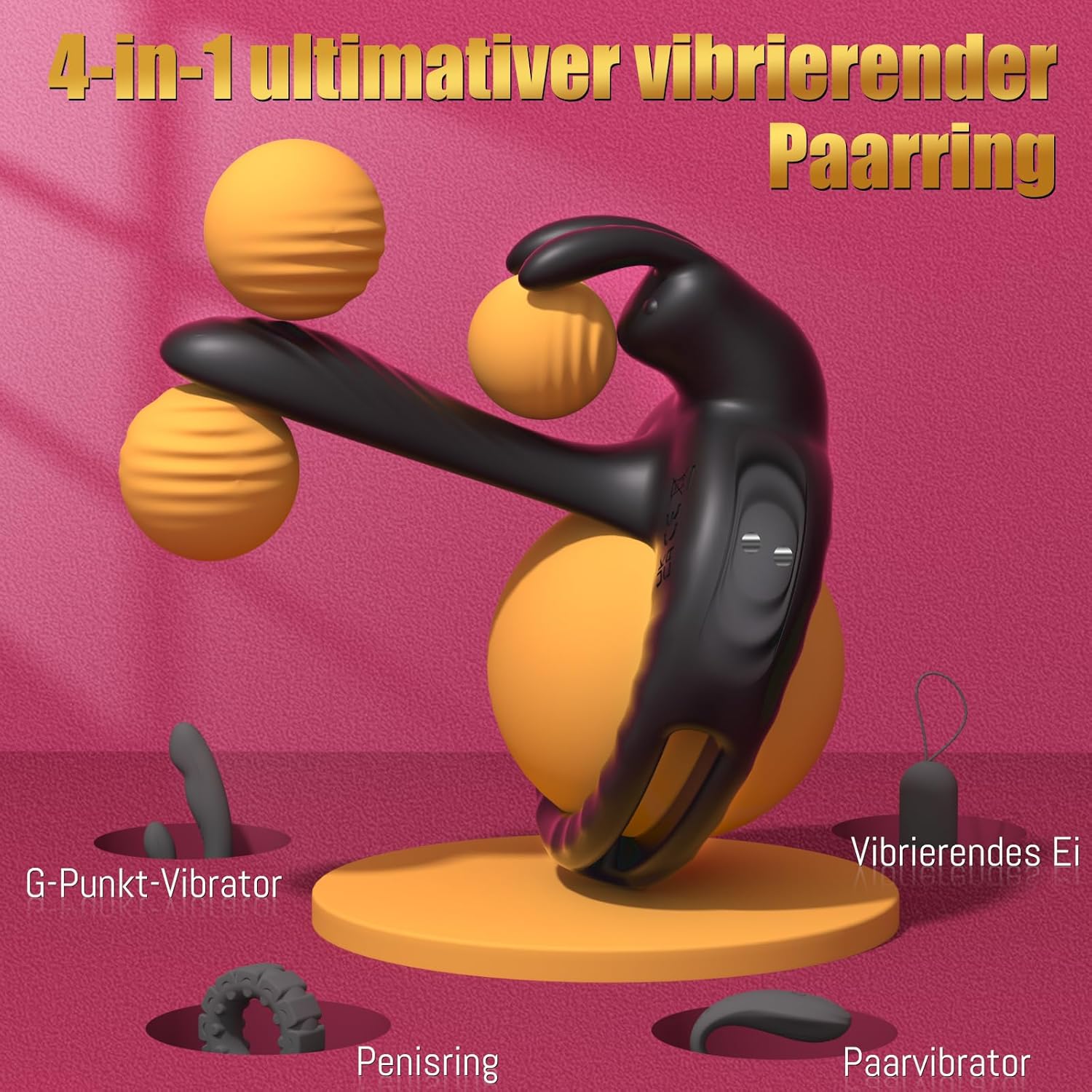 Ring Vibrator Sex Toy for Couples - Rings Sex Toy for Men Sex Toys, Ring Sex Toy for Couples Sex Clitoris Cock Ring, Sex Toy Sets for Men Couples Vibrator Sets – Bild 4