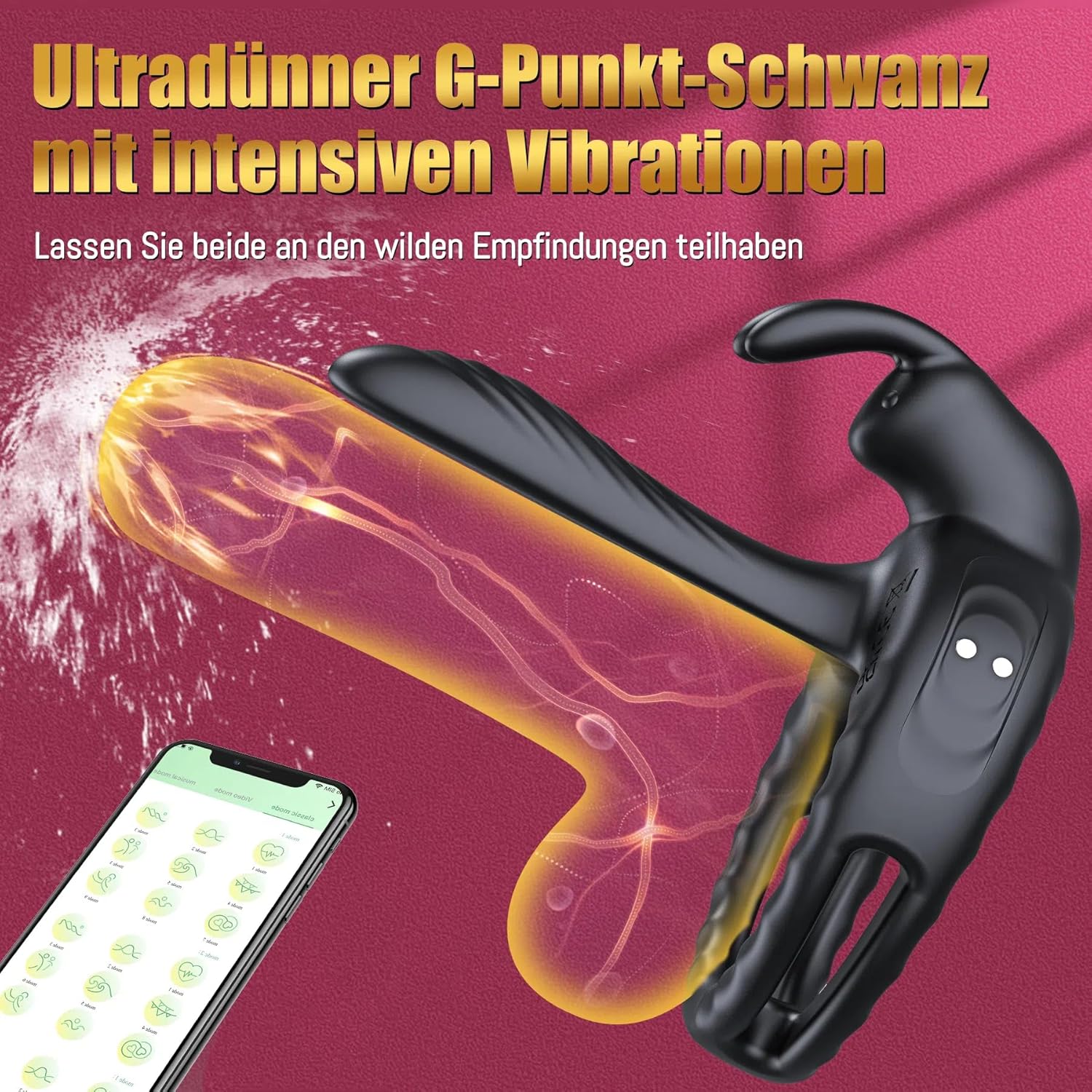 Ring Vibrator Sex Toy for Couples - Rings Sex Toy for Men Sex Toys, Ring Sex Toy for Couples Sex Clitoris Cock Ring, Sex Toy Sets for Men Couples Vibrator Sets – Bild 2