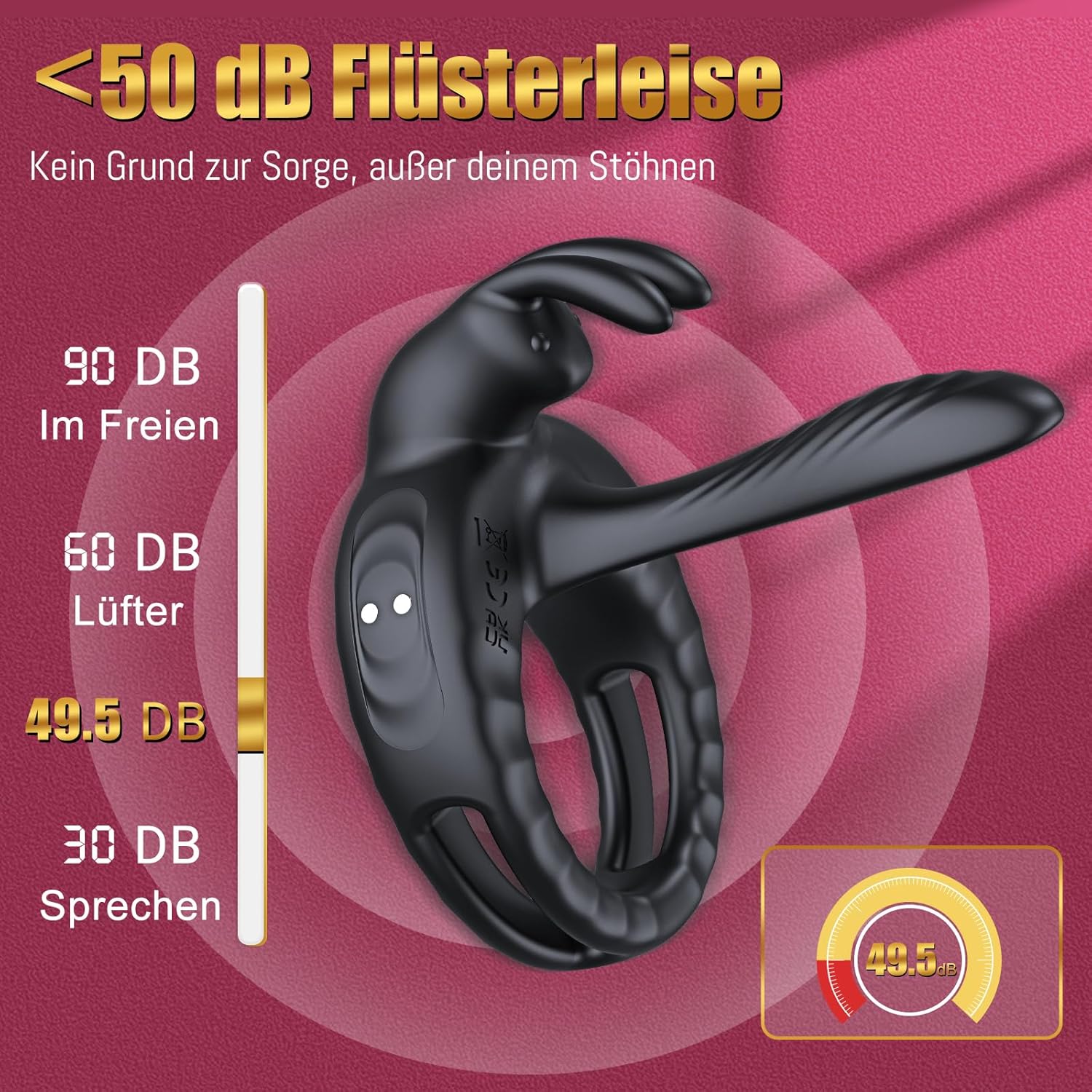 Ring Vibrator Sex Toy for Couples - Rings Sex Toy for Men Sex Toys, Ring Sex Toy for Couples Sex Clitoris Cock Ring, Sex Toy Sets for Men Couples Vibrator Sets – Bild 5