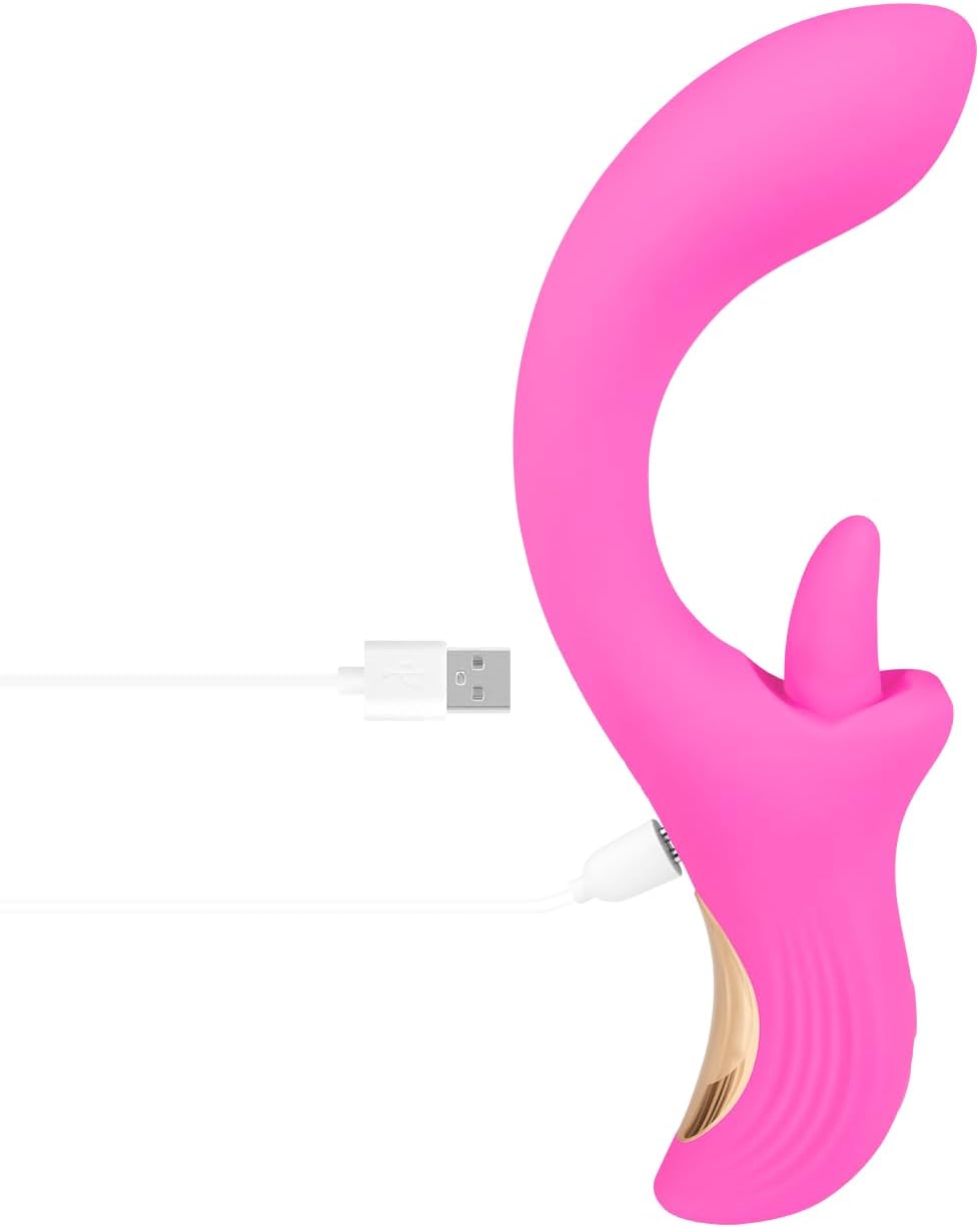 EIS, Silicone Rabbit Vibrator with Rotating Tongue, 22.5 cm, Waterproof (IPX7), Rechargeable, 2 Motors with 7 Programmes, Skin-friendly Material – Bild 6
